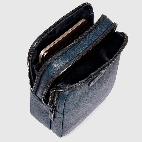 Piquadro borsello in pelle "Modus Special" Blu CA6303MOS.BLU