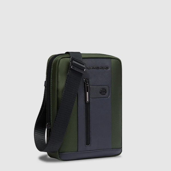 Piquadro borsello in tessuto e pelle "Brief 2 Verde CA3084BR2.VE2