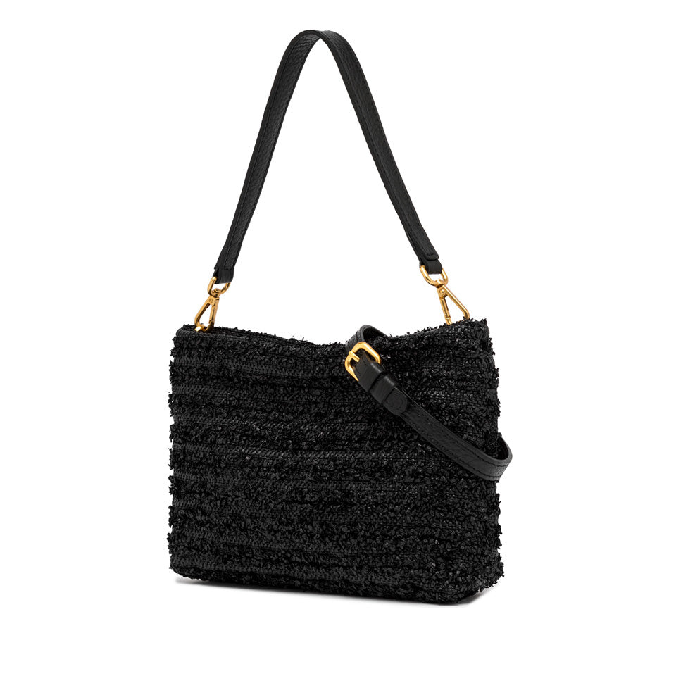 Gianni Chiarini pochette in rafia "Brenda" Nero BS10915FROU.001 NERO