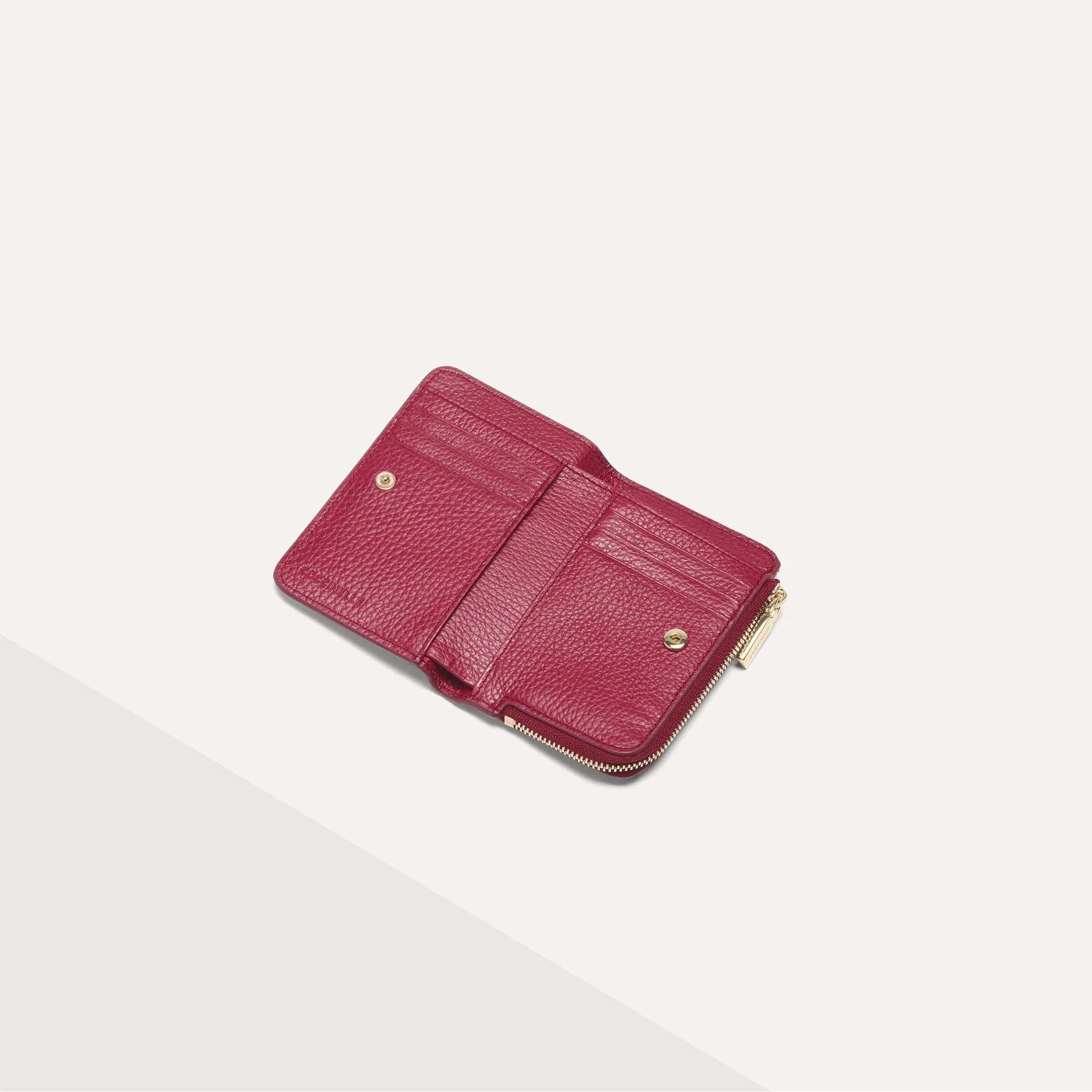Coccinelle portafogli in pelle "Metallic Soft" Rosso E2MW511D101.R16 SANGRIA