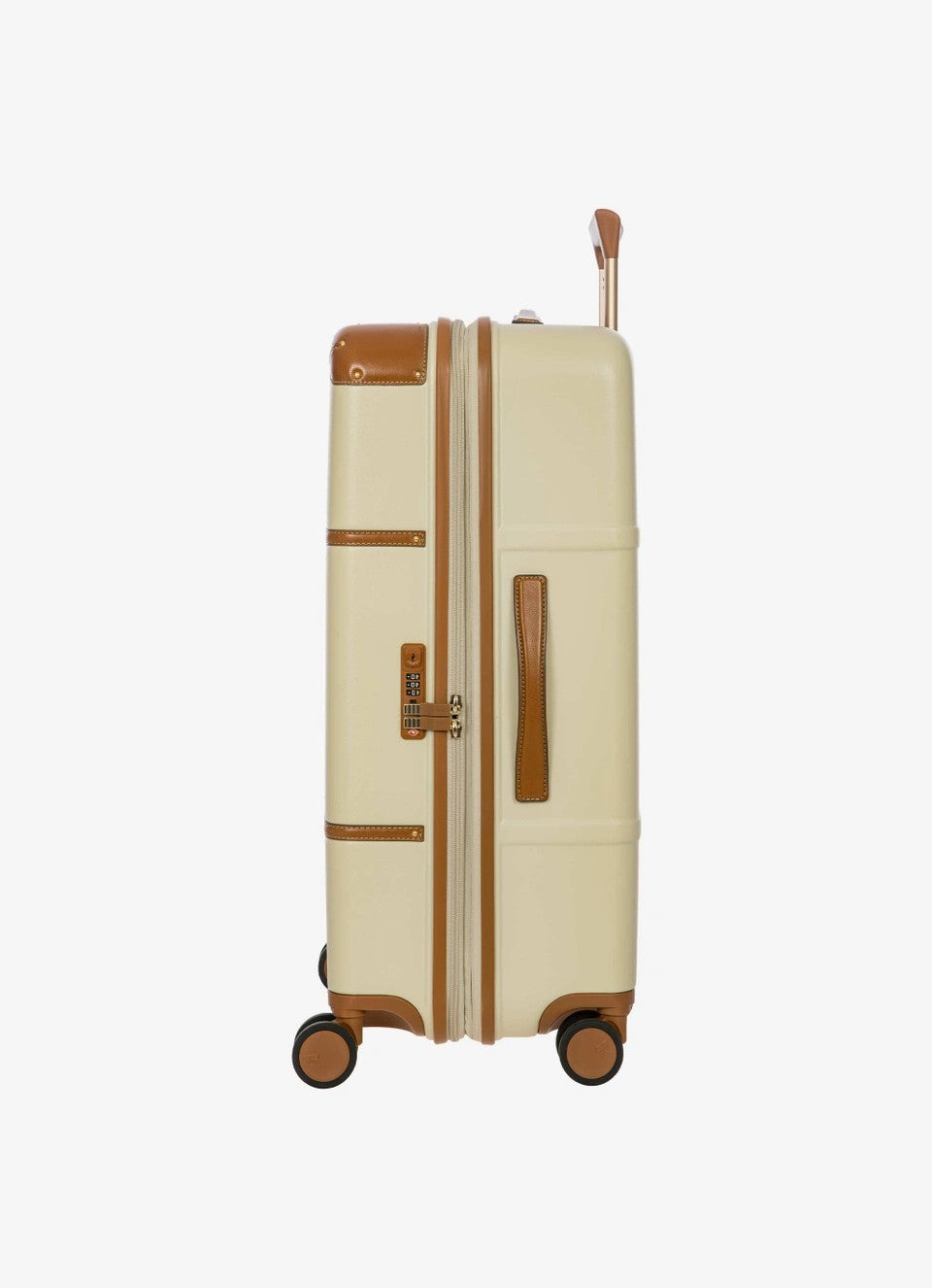 Bric's trolley medio in policarbonato e pelle "Bellagio" Avorio BBG38303.014 CREAM