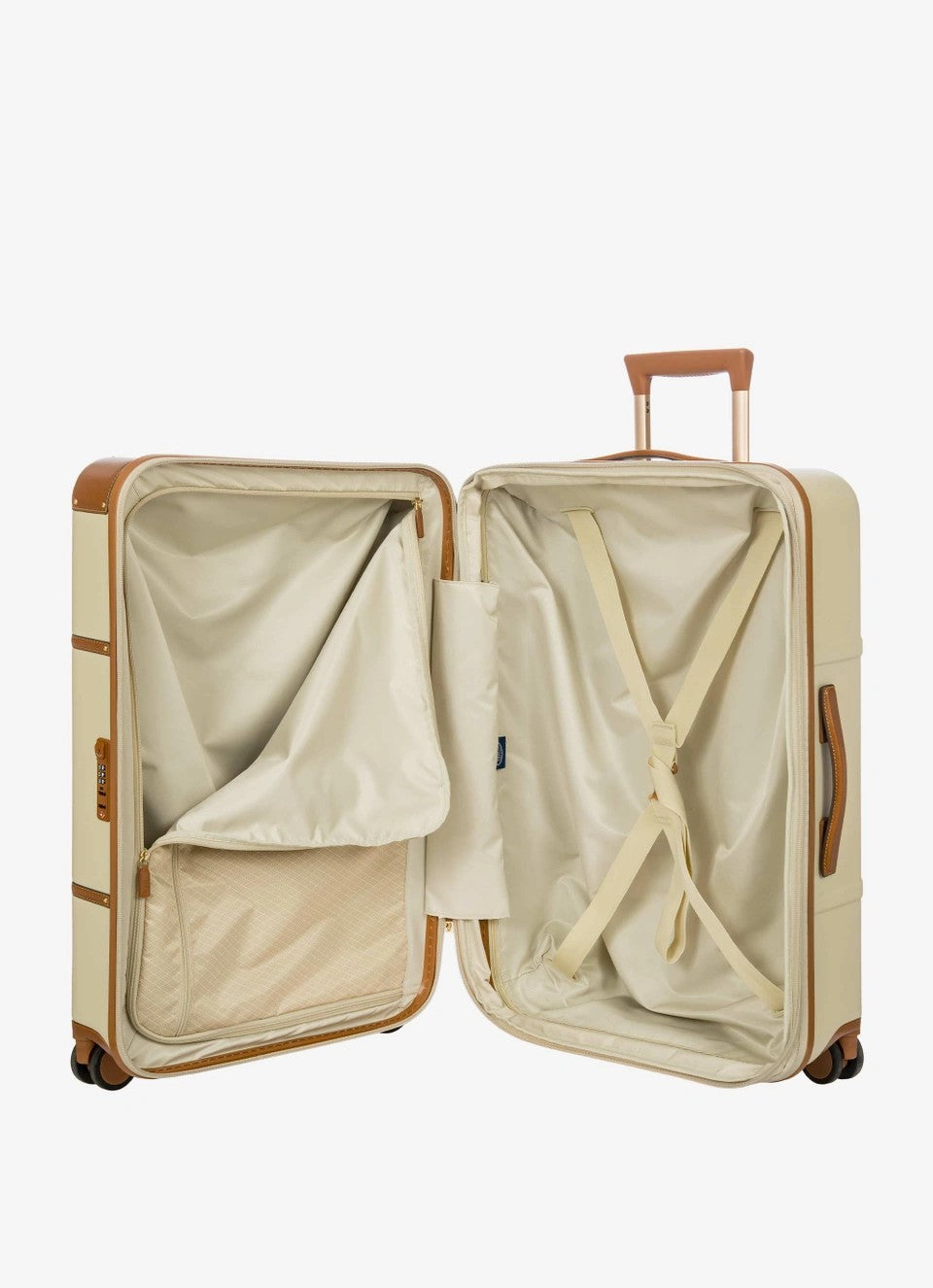 Bric's trolley medio in policarbonato e pelle "Bellagio" Avorio BBG38303.014 CREAM