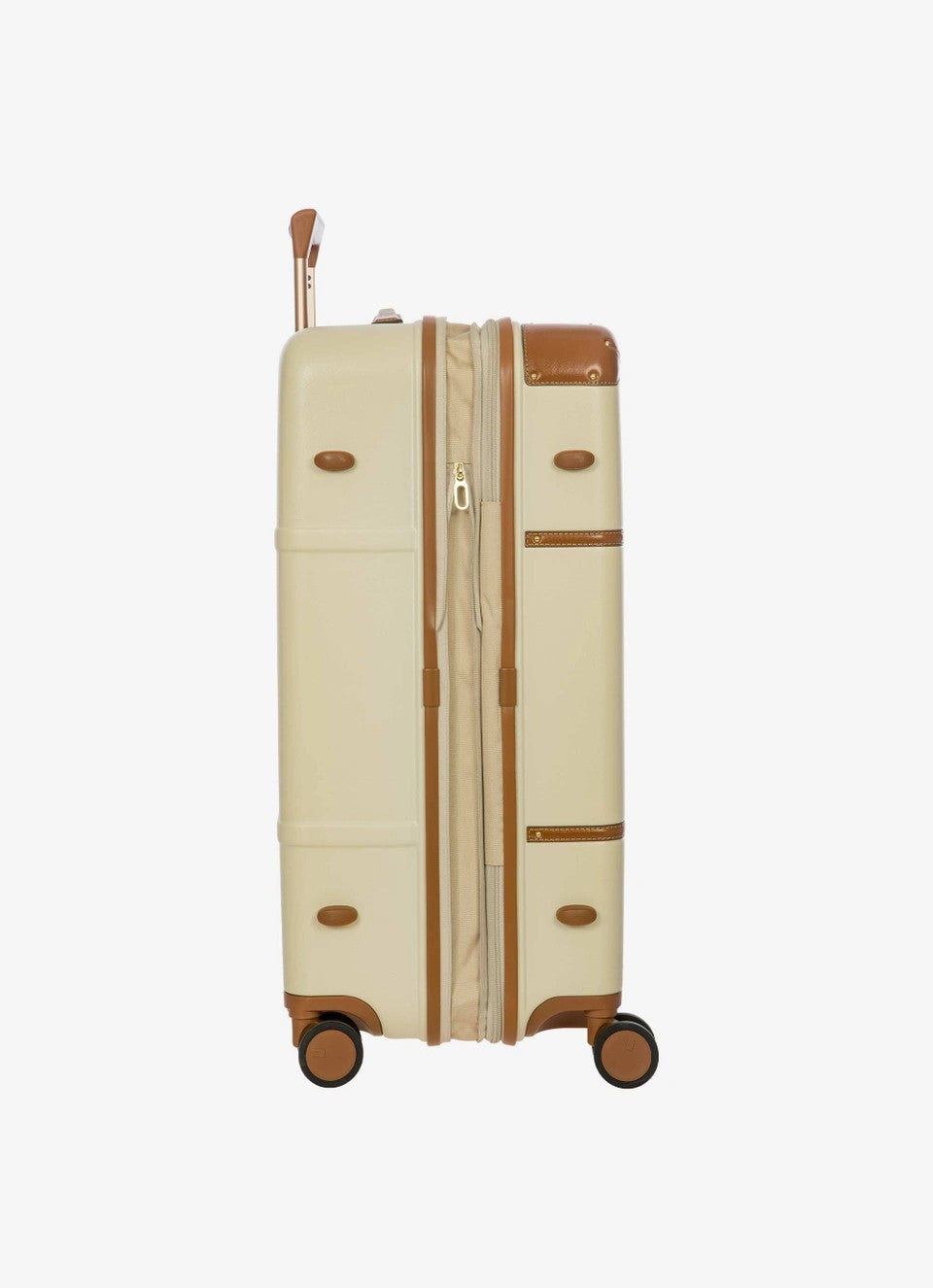 Bric's trolley medio in policarbonato e pelle "Bellagio" Avorio BBG38303.014 CREAM