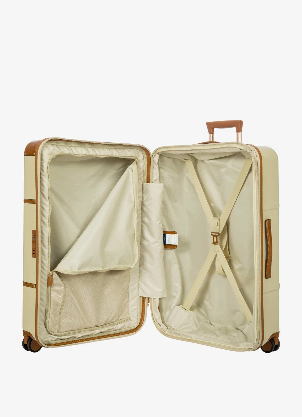Bric's trolley grande in policarbonato e pelle "Bellagio" Avorio BBG38304.014 CREAM