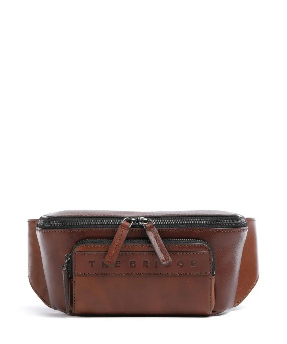 The Bridge marsupio in pelle "Giacomo" Marrone 072805EX.1A