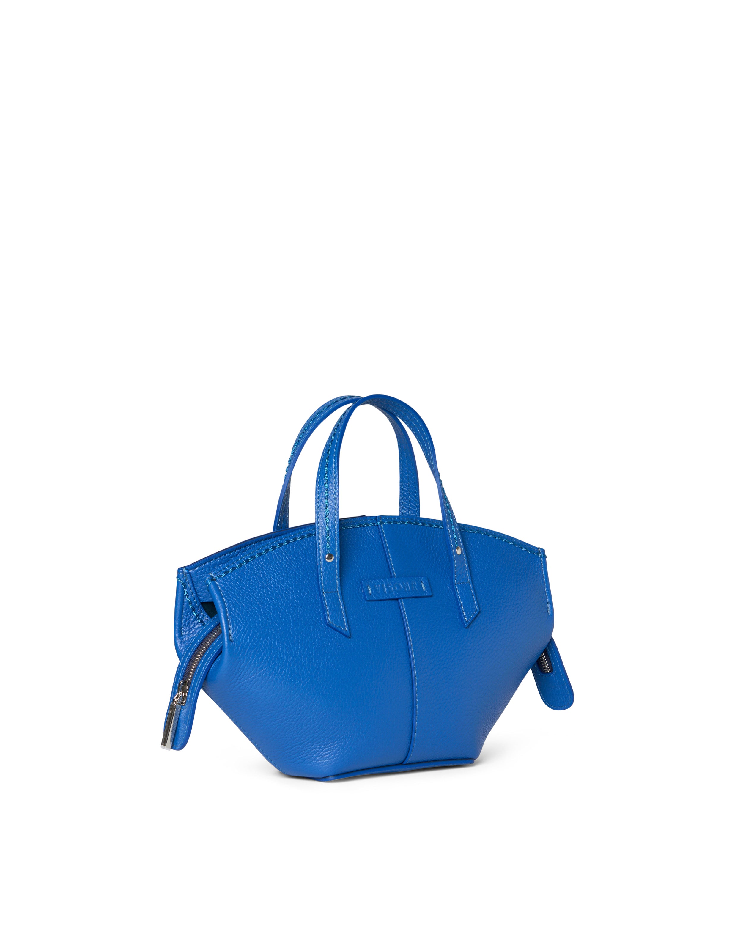 Visonà borsa a mano in pelle "Sunrise" Azzurro 25110.ENERGIA