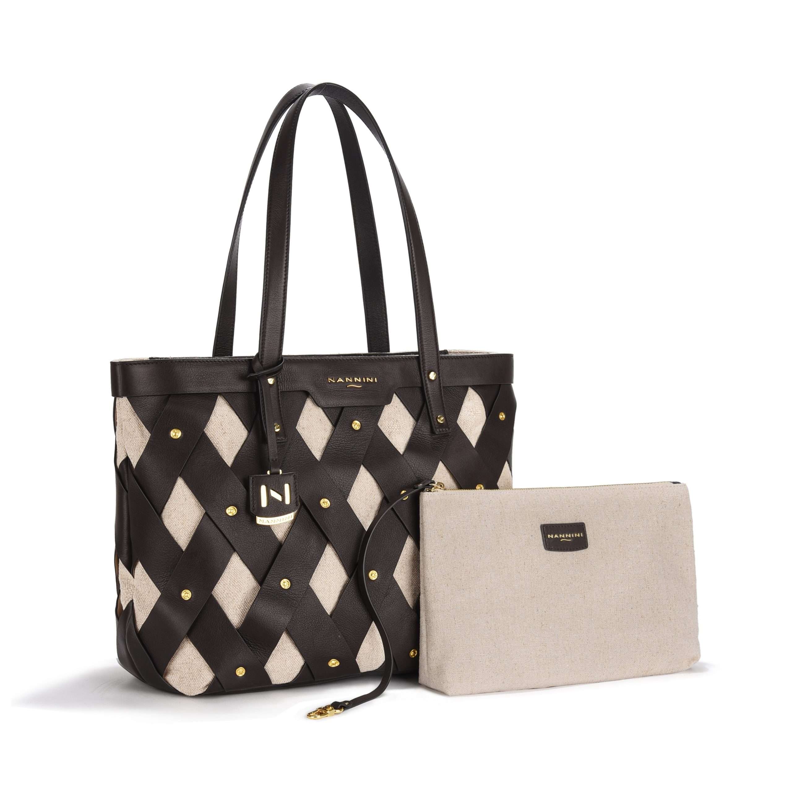 Nannini borsa shopping in pelle "Legend" Marrone 18631.SIGARO