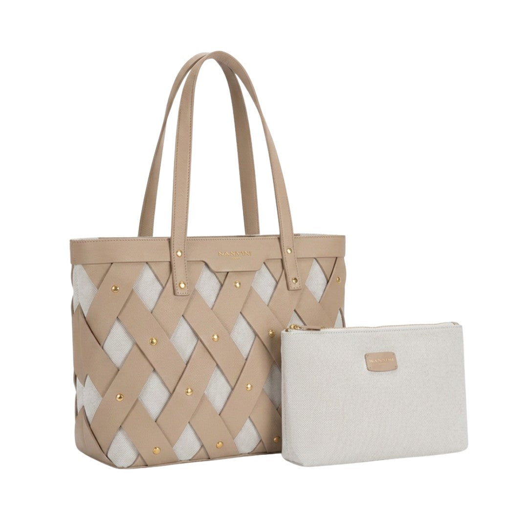 Nannini borsa shopping in pelle "Legend" Cuoio 18631.CAMEL