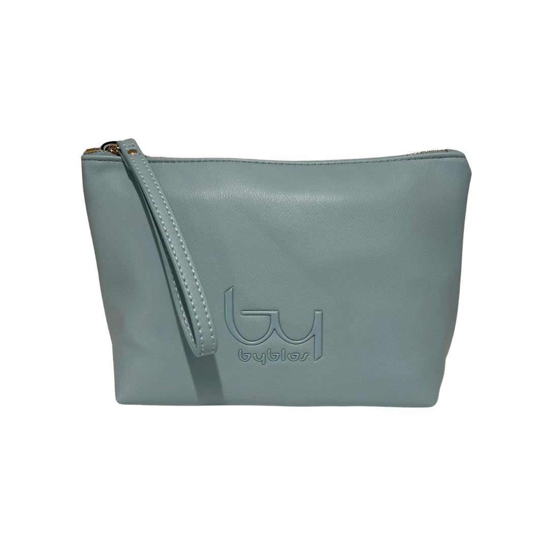 BY BYBLOS necessaire in ecopelle "Astra" Azzurro BYBE28B513.STEEL BLUE