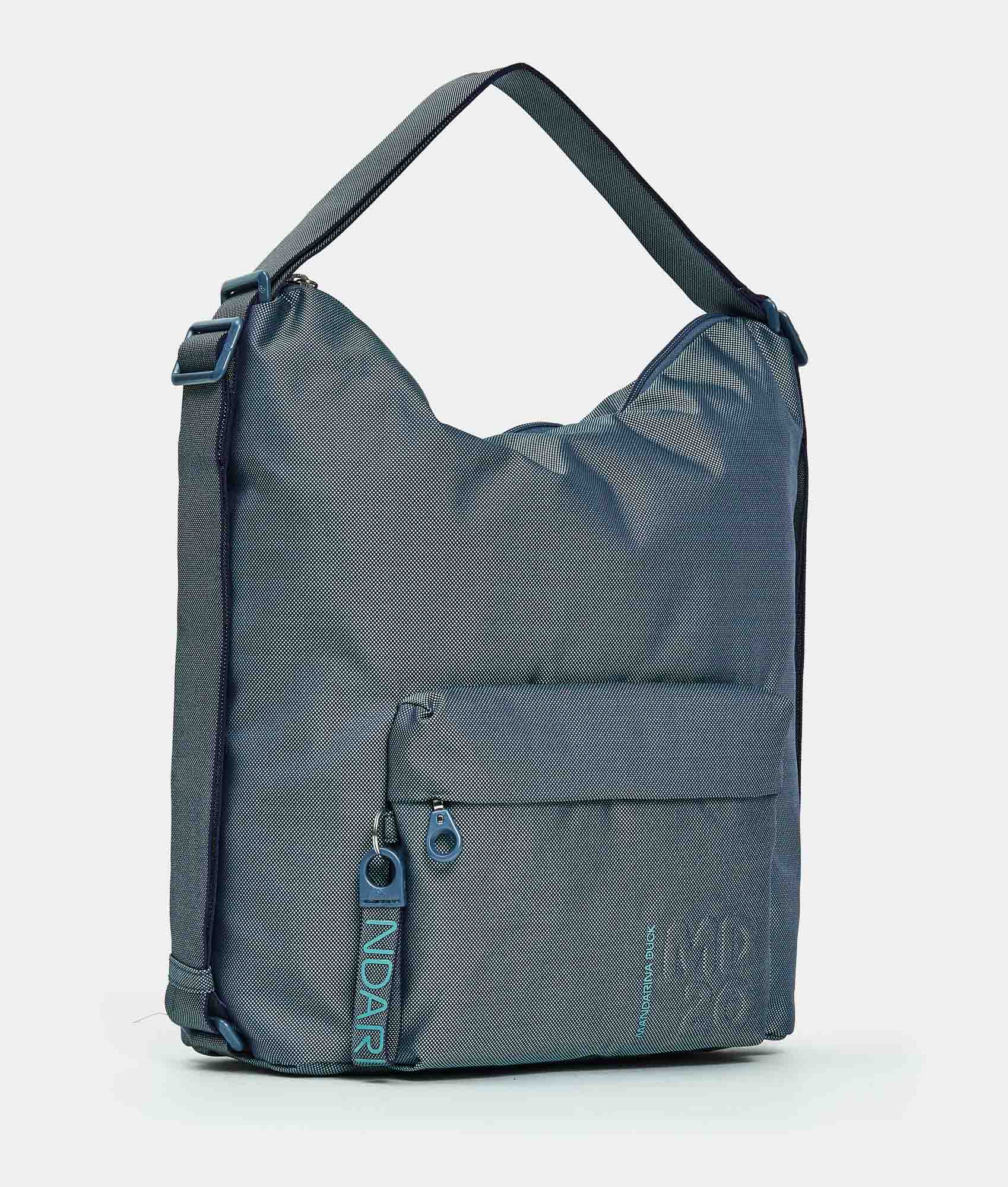 Mandarina Duck borsa zaino in tessuto "MD20" Azzurro QMT09.23E BLUE WING