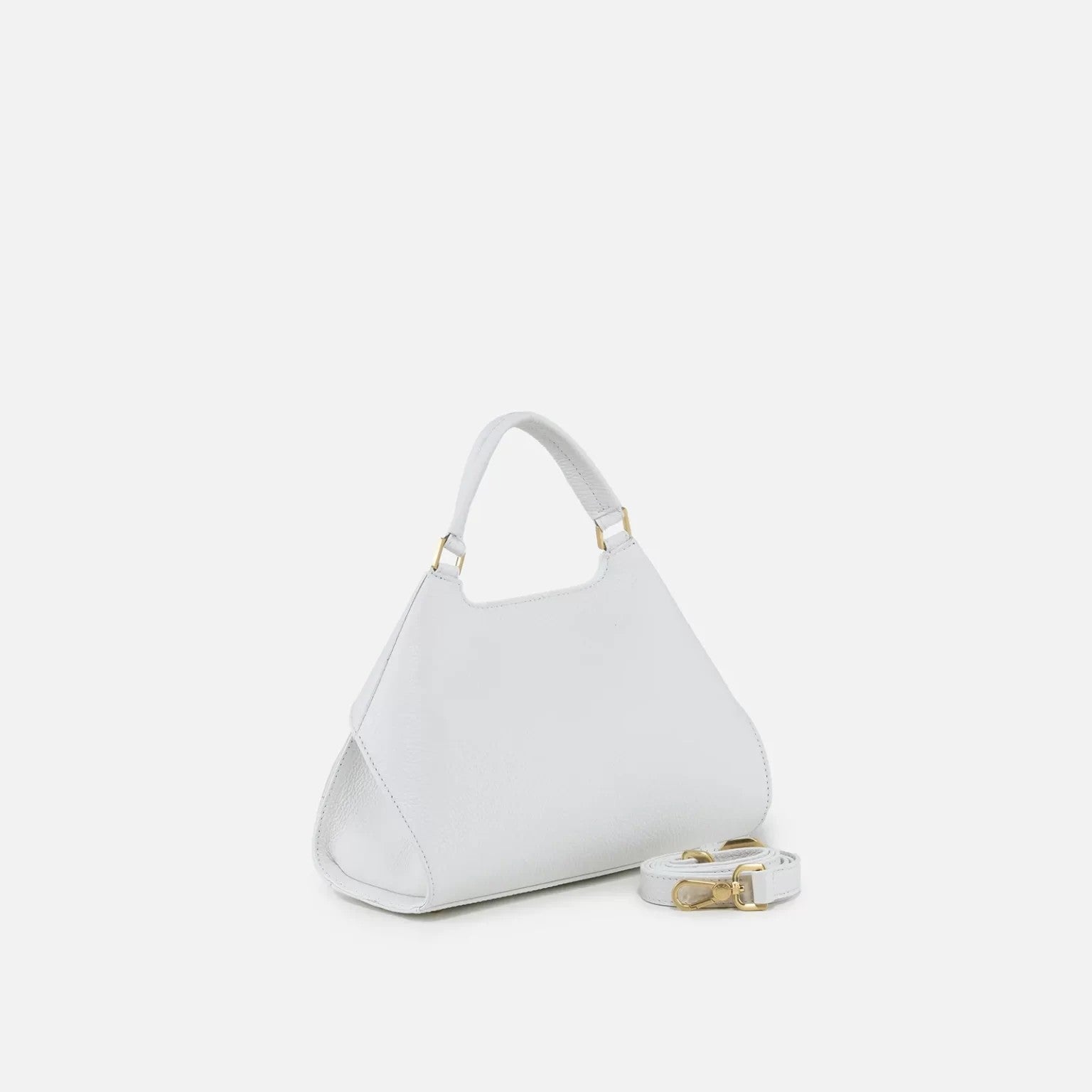 Arcadia borsa a mano in pelle "Emma" Bianco 7431.BIANCO