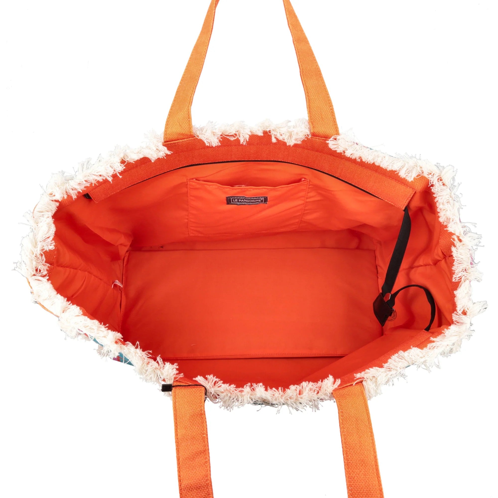 Le Pandorine borsa mare in tessuto "Marina" Multicolor PS2523B01.52M MATTONE