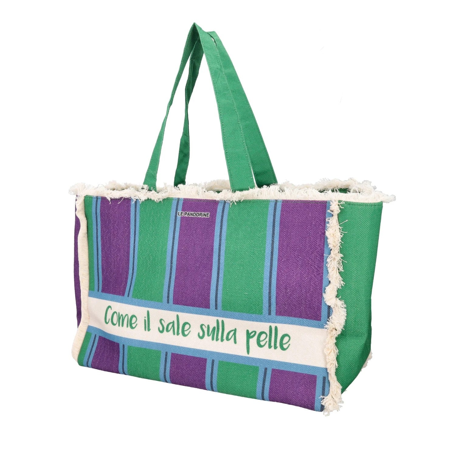 Le Pandorine borsa mare in tessuto "Marina" Multicolor PS2523B01.C32 AZZURRO