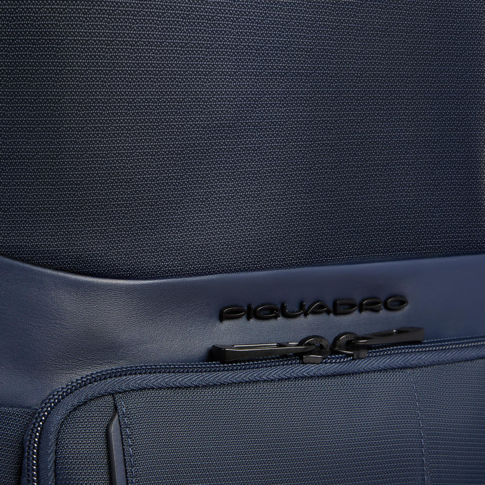 Piquadro zaino in tessuto e pelle "Wollem" Blu CA6638W129.BLU