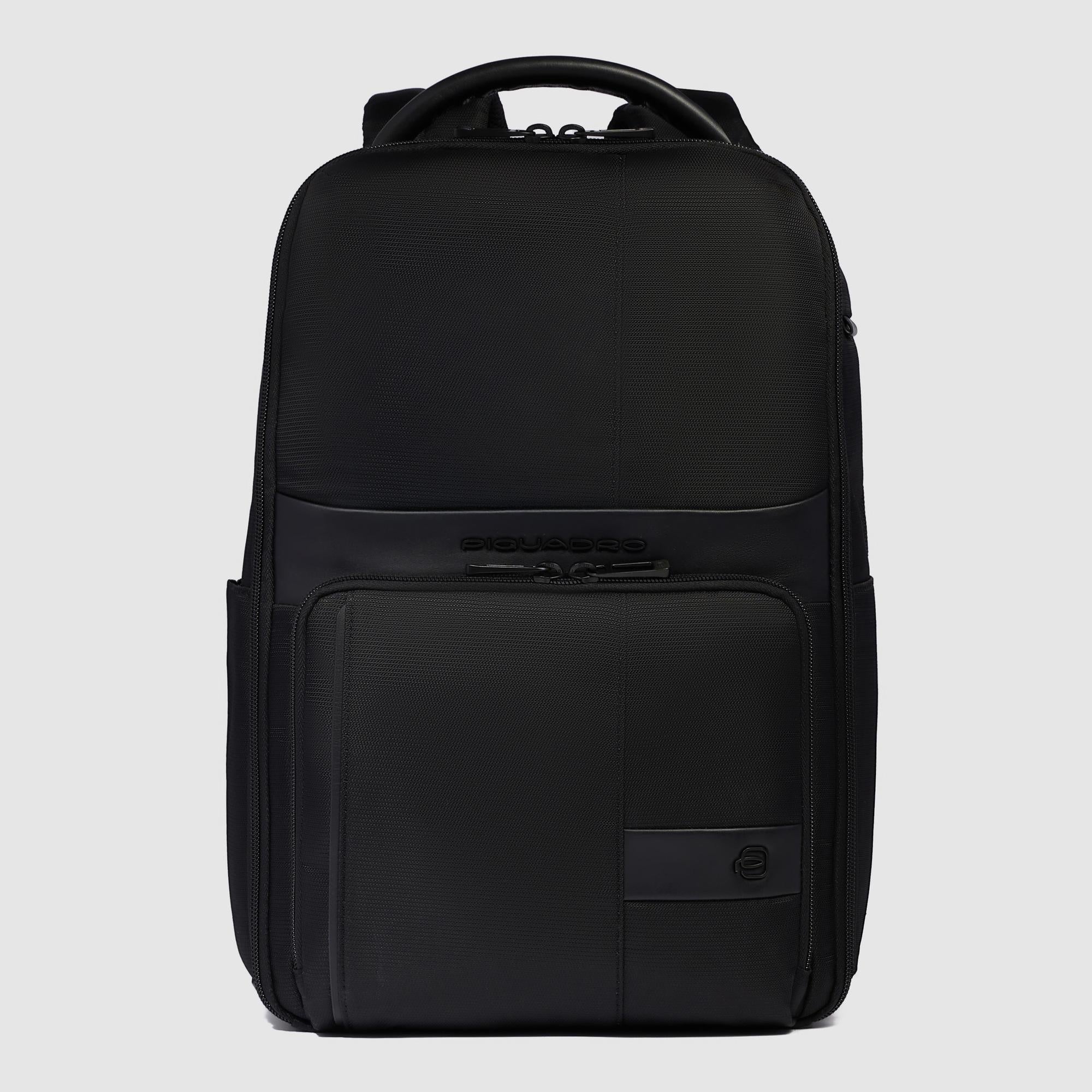 Piquadro zaino in tessuto e pelle "Wollem" Nero CA6638W129.N