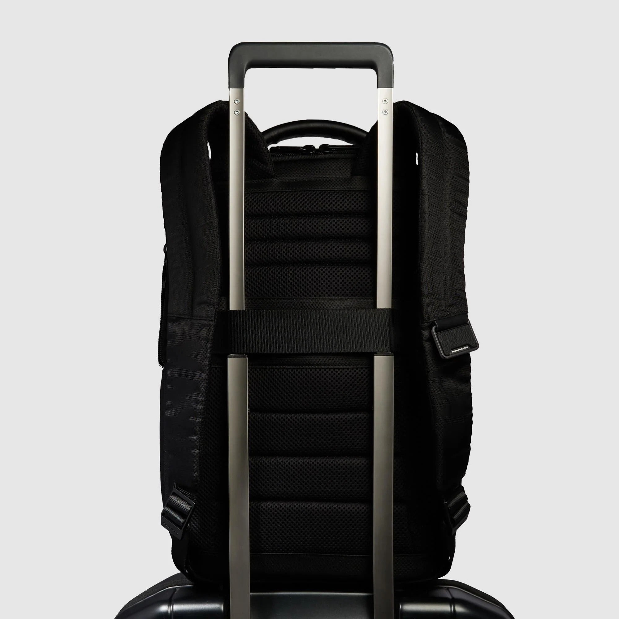 Piquadro zaino in tessuto e pelle "Wollem" Nero CA6638W129.N