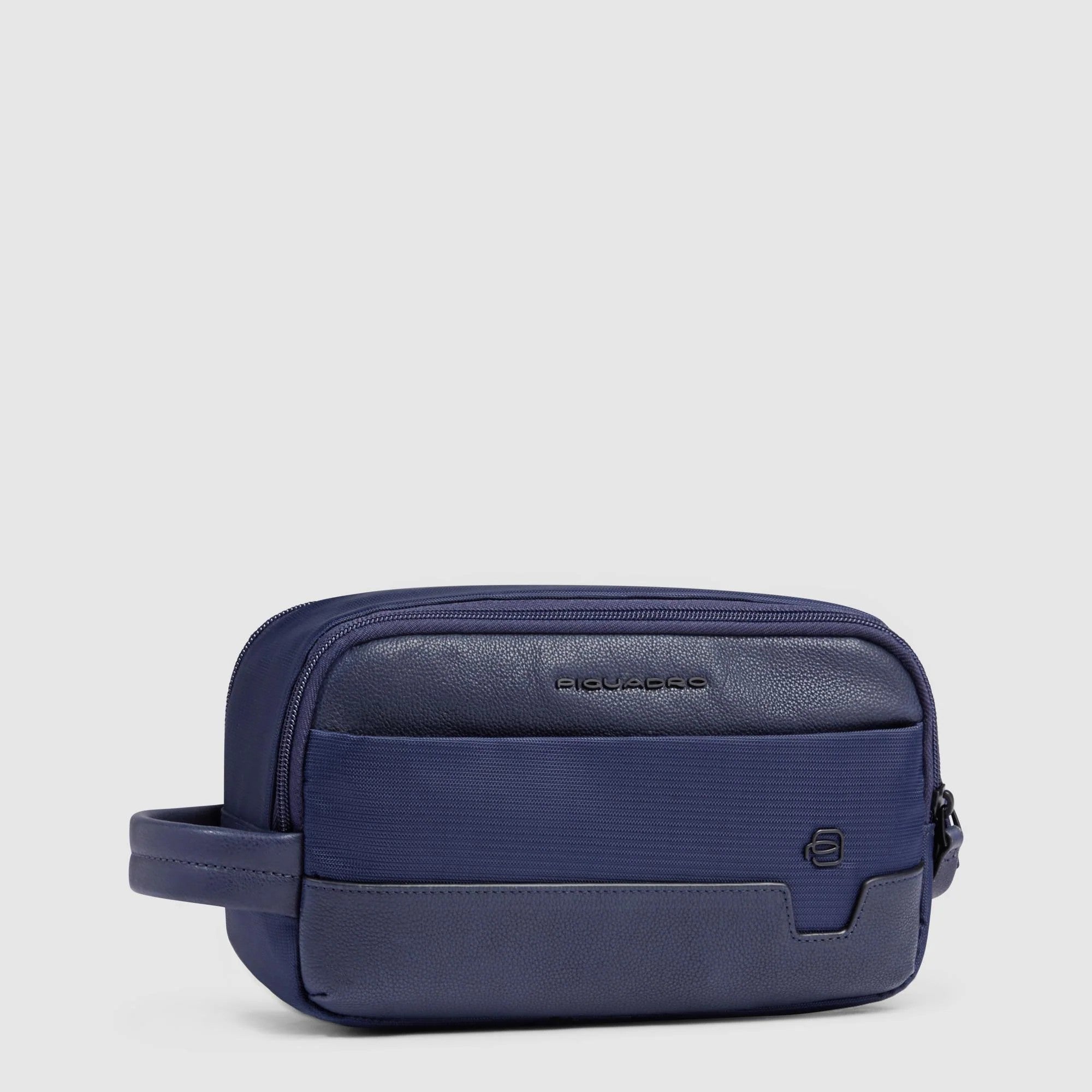 Piquadro beauty in tessuto e pelle "W138" Blu BY6021W138.BLU