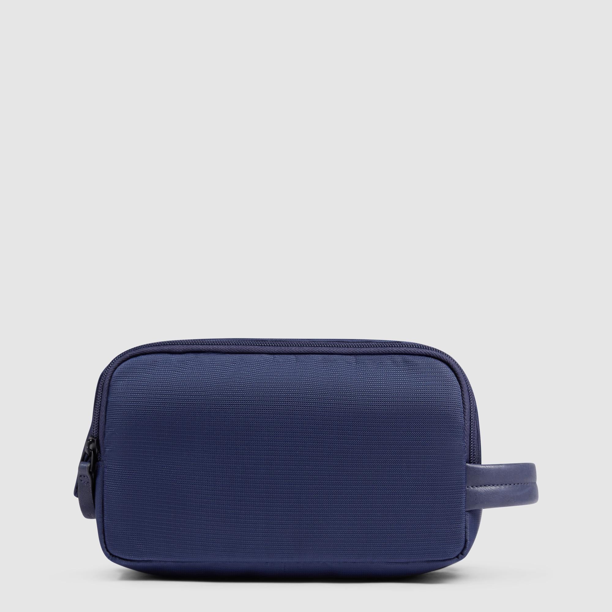 Piquadro beauty in tessuto e pelle "W138" Blu BY6021W138.BLU