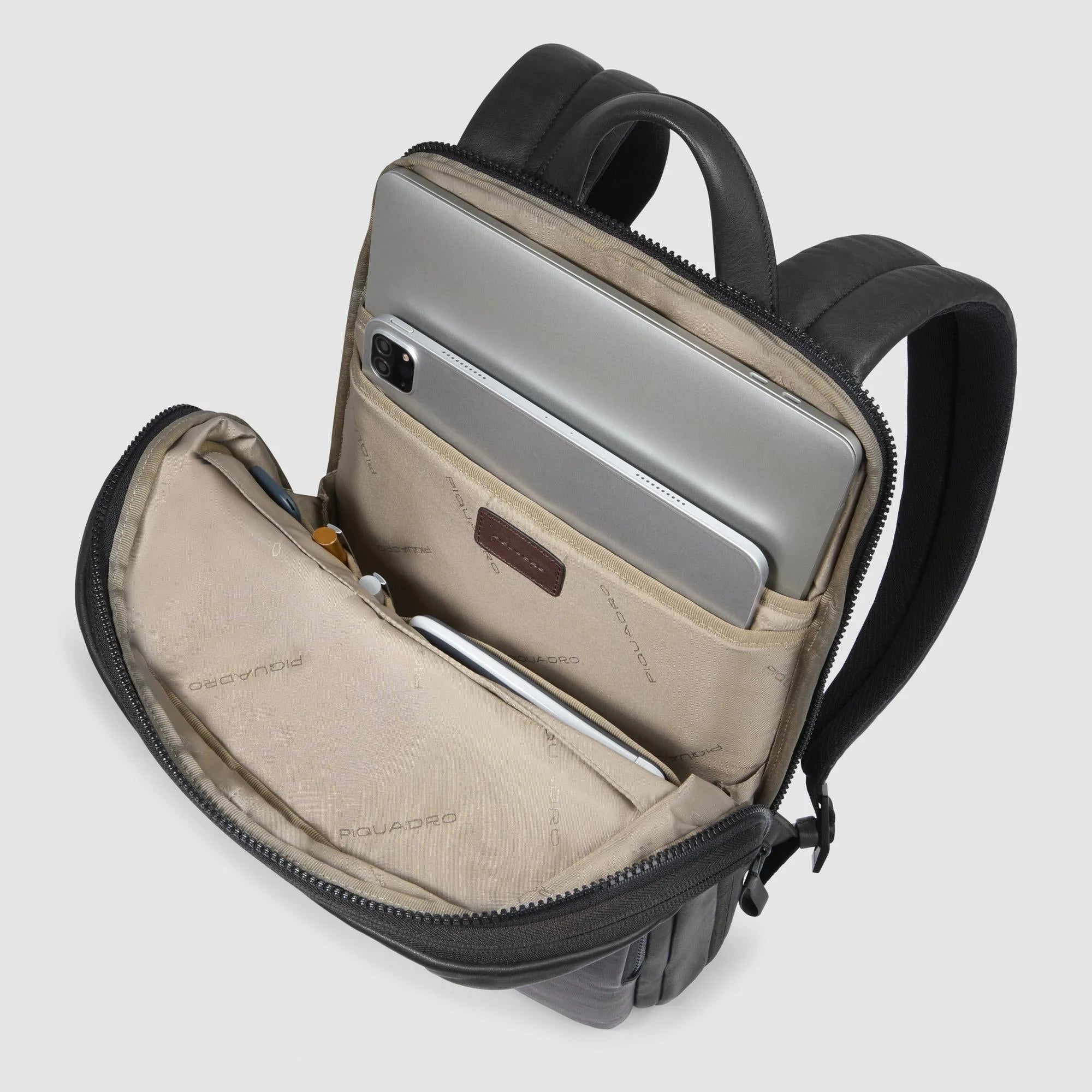 Piquadro zaino in pelle "Harper" Nero CA6311AP.N