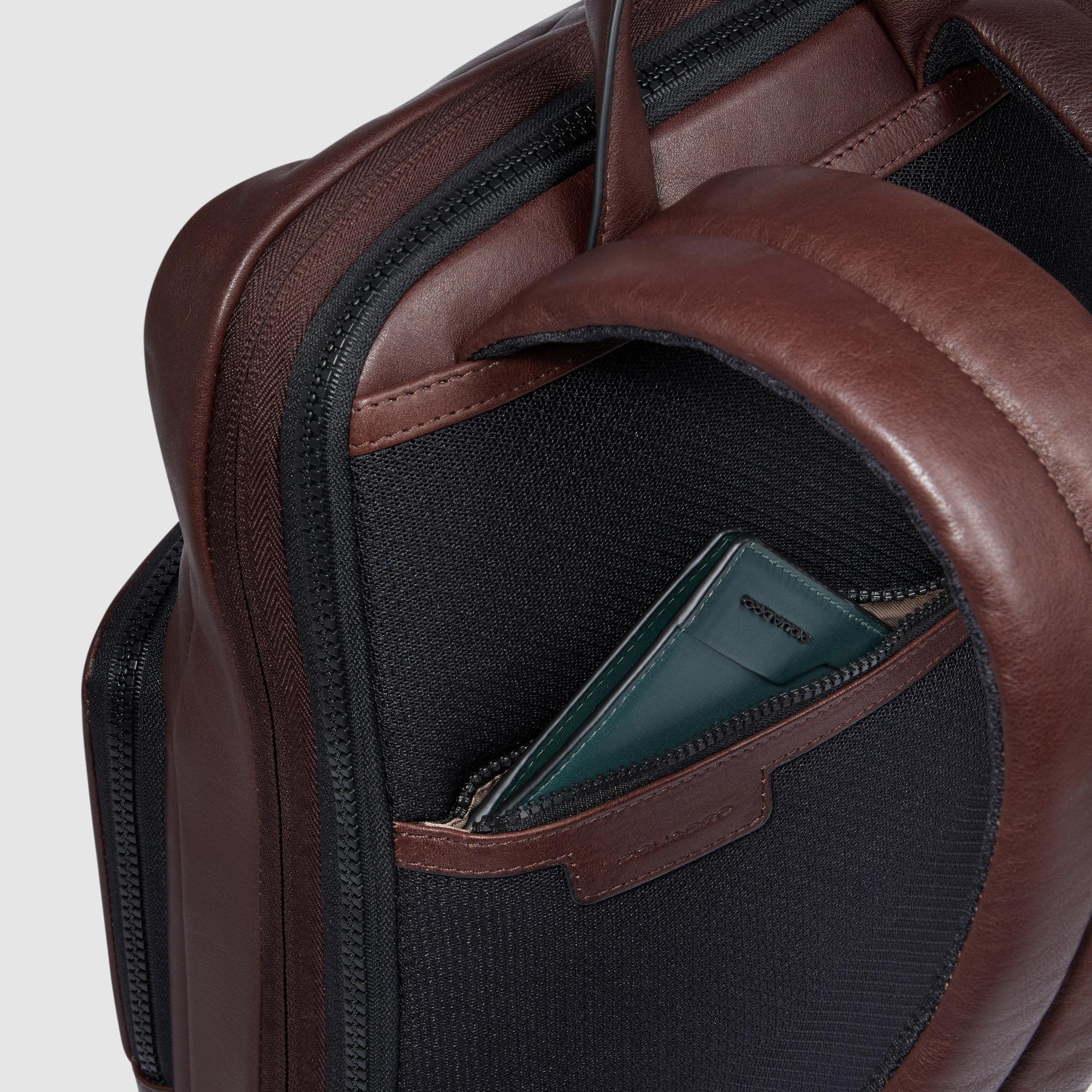 Piquadro zaino in pelle "Harper" Marrone CA6311AP.TM