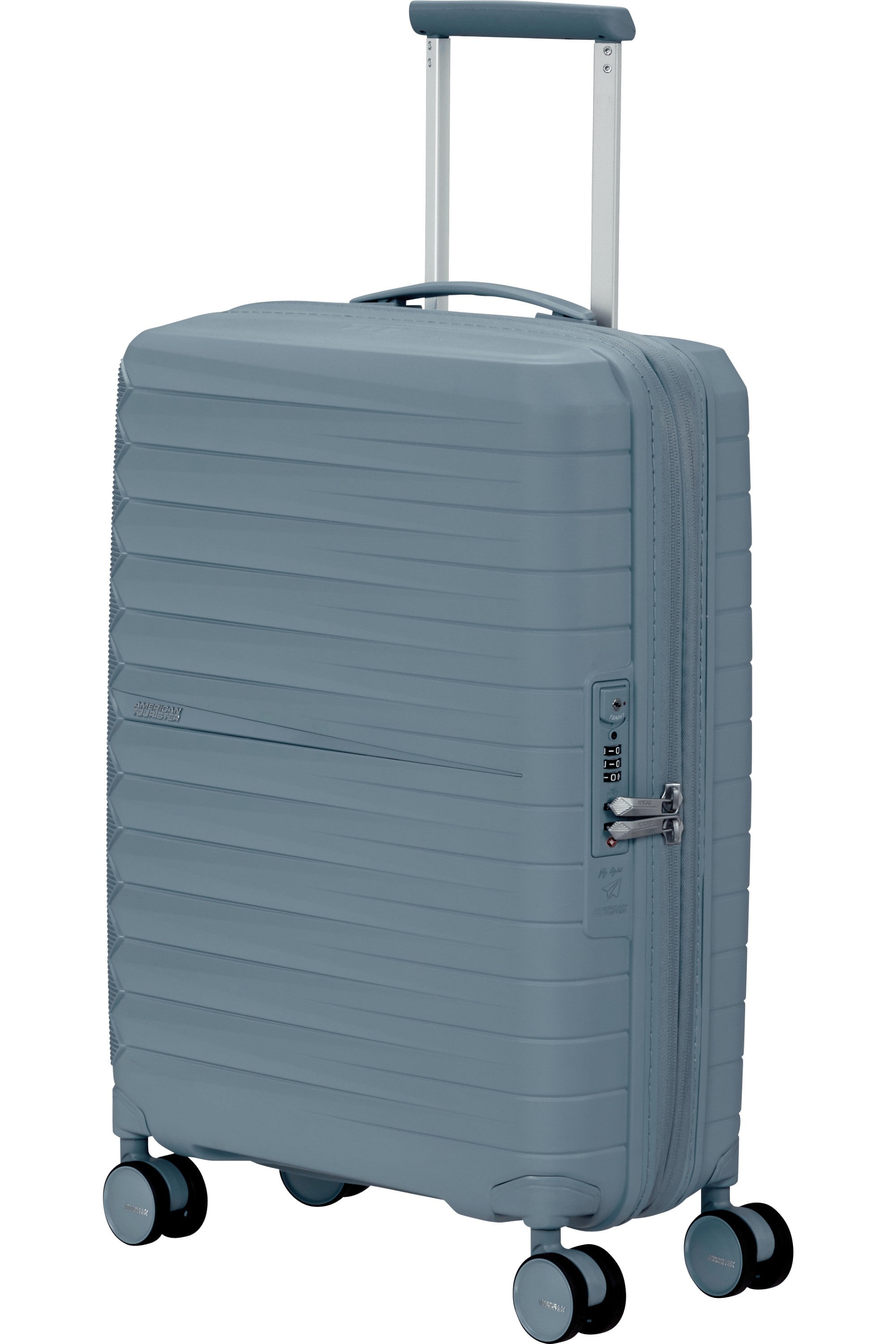 American Tourister trolley cabina in polipropilene "Fastforward" Azzurro 155259.1827 STEEL BLUE