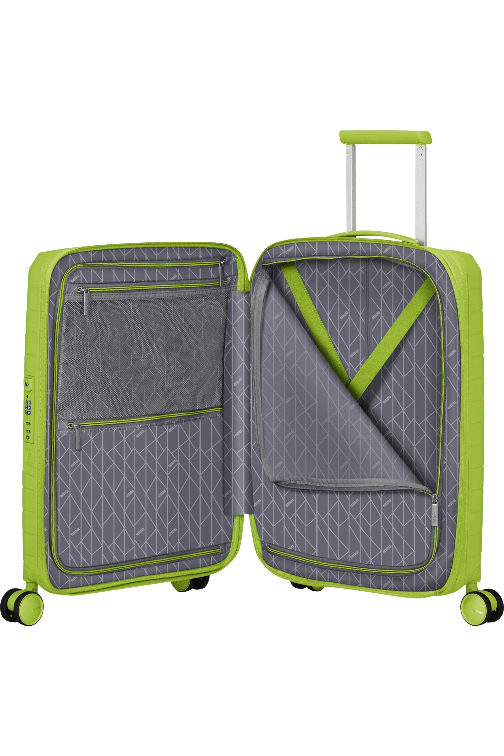 American Tourister trolley cabina in polipropilene "Fastforward" Lime 155259.8924 NEON LIME