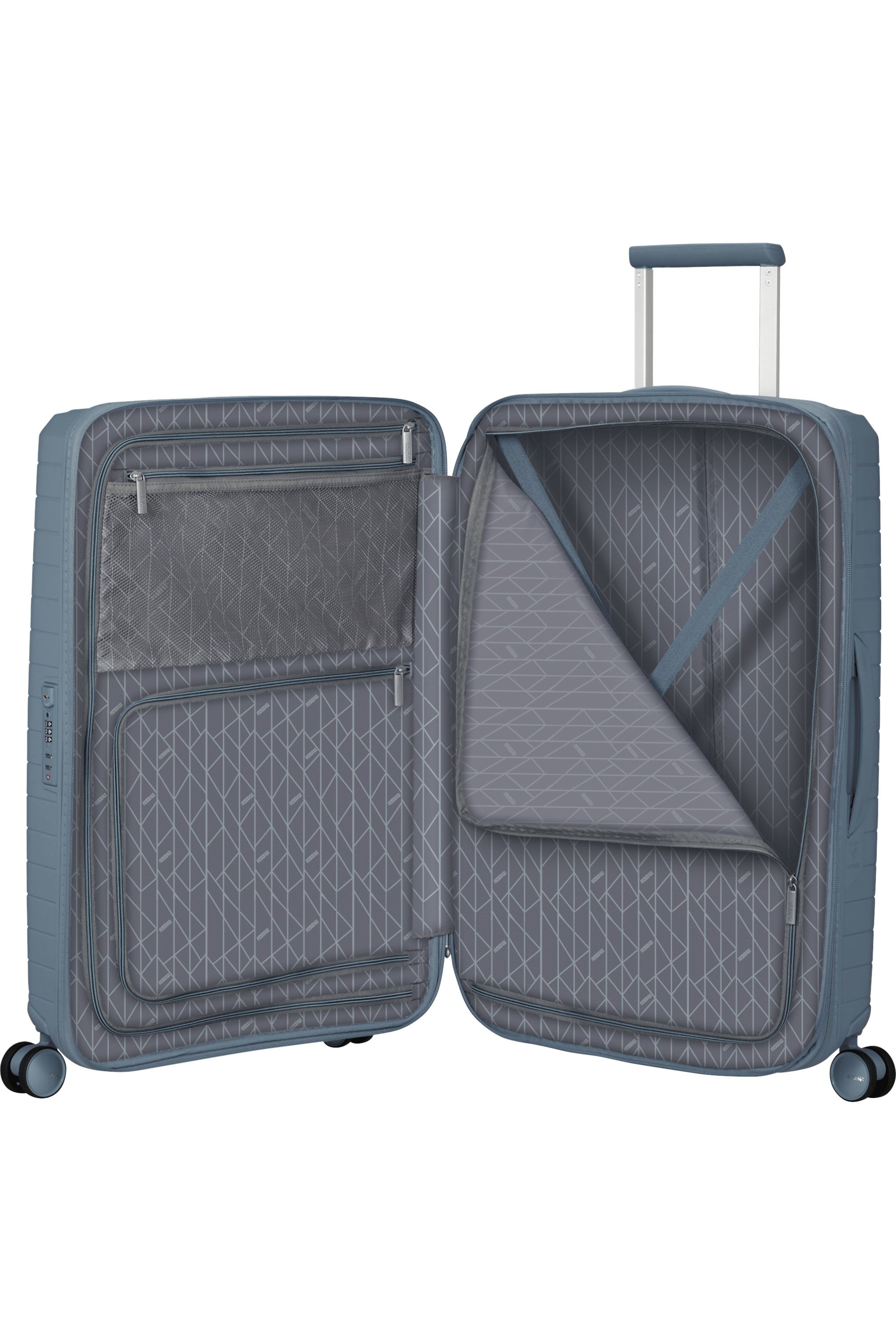 American Tourister trolley medio in polipropilene "Fastforward" Azzurro 155260.1827 STEEL BLUE