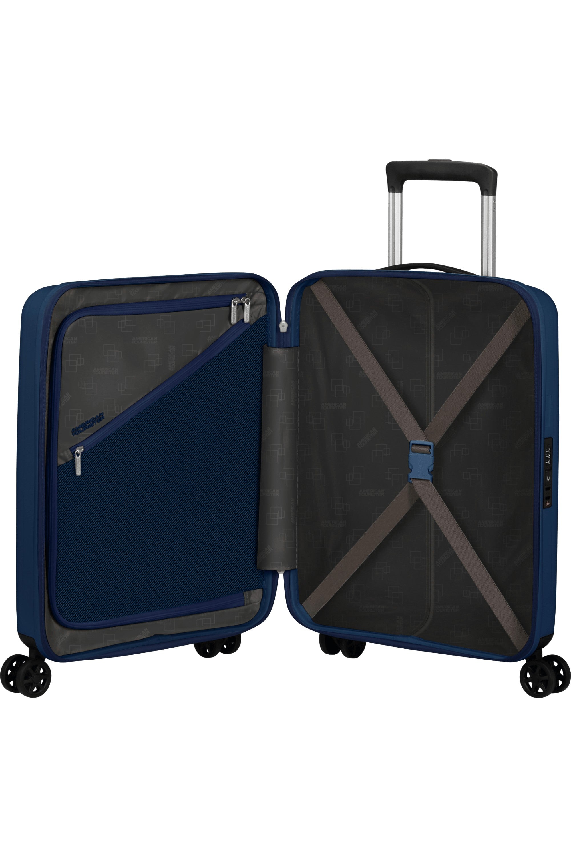 American Tourister trolley cabina in polipropilene "Rejoy" Blu 153176.1598 NAVY BLUE