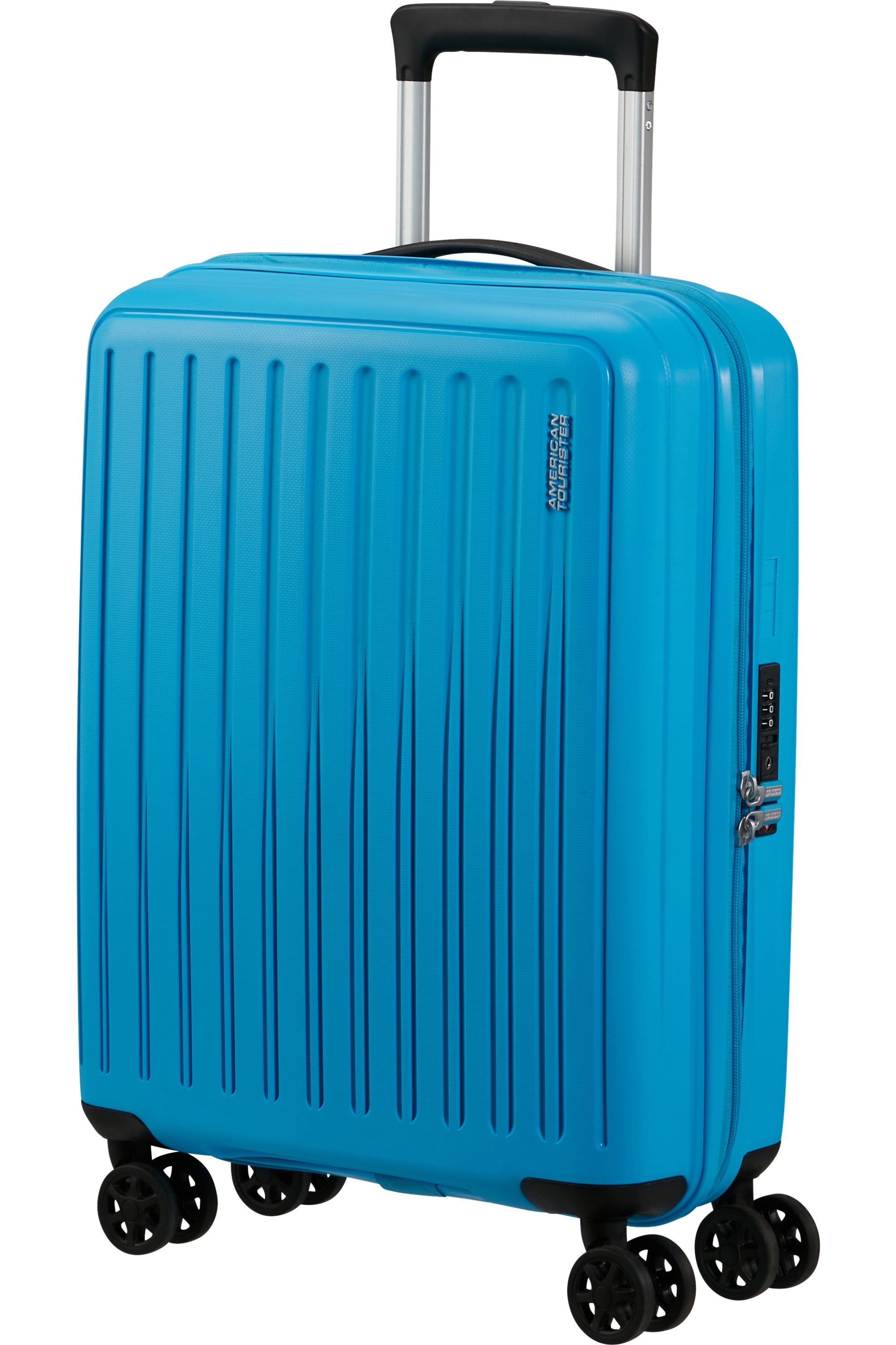 American Tourister trolley cabina in polipropilene "Rejoy" Azzurro 153176.8198 AZURE BLUE