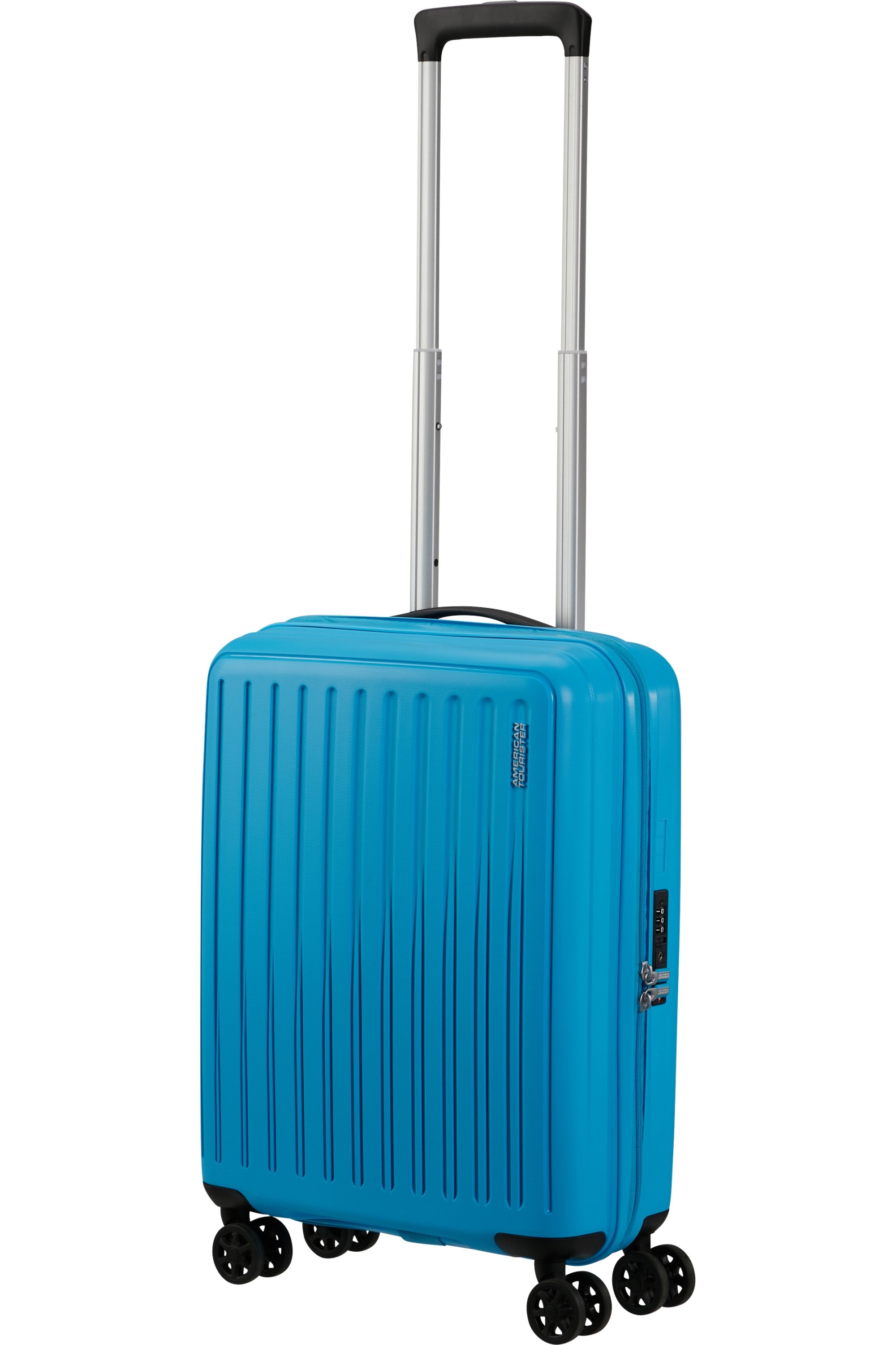 American Tourister trolley cabina in polipropilene "Rejoy" Azzurro 153176.8198 AZURE BLUE
