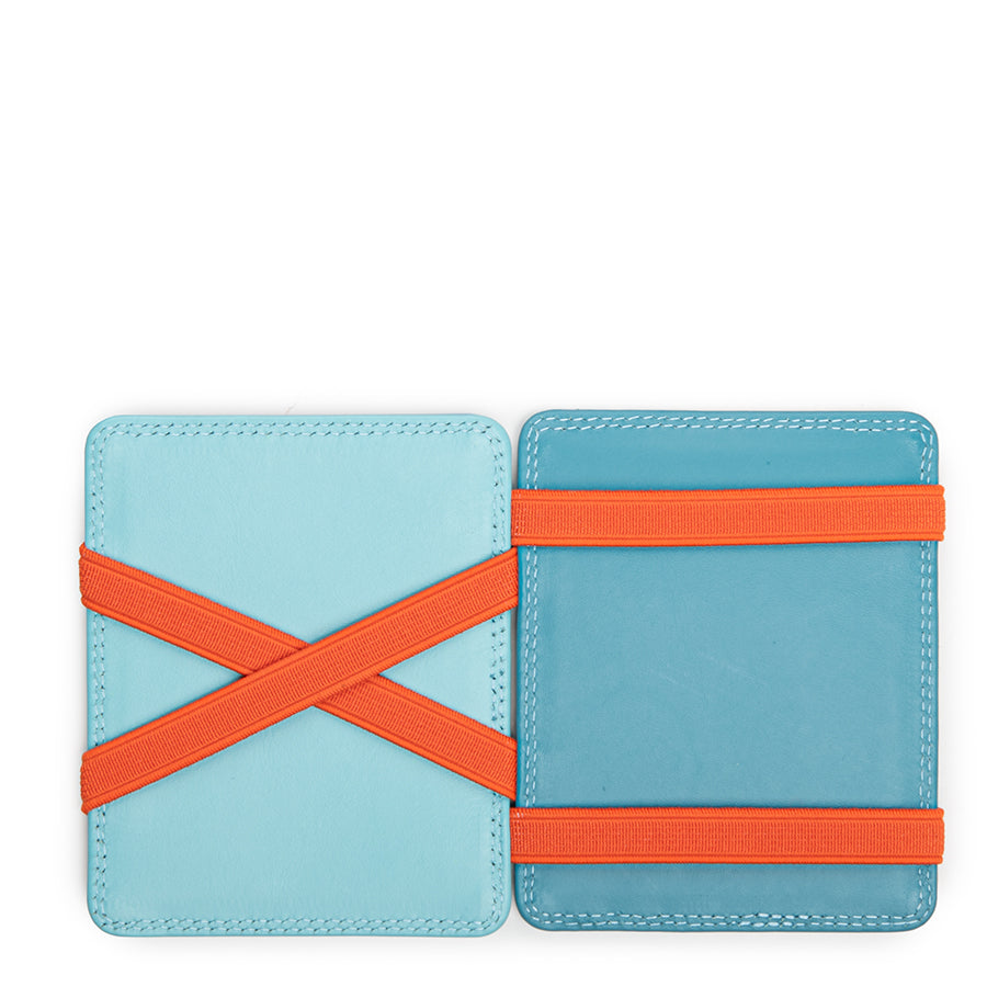 Mywalit portafogli compatto con elastici in pelle "Classic" Multicolor 111.186 SARDINIA