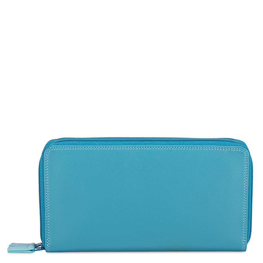 Mywalit portafogli doppia zip in pelle "Classic" Multicolor 375.186 SARDINIA