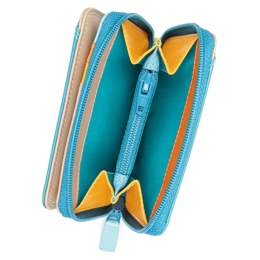 Mywalit portafogli piccolo in pelle "Classic" Multicolor 226.186 SARDINIA