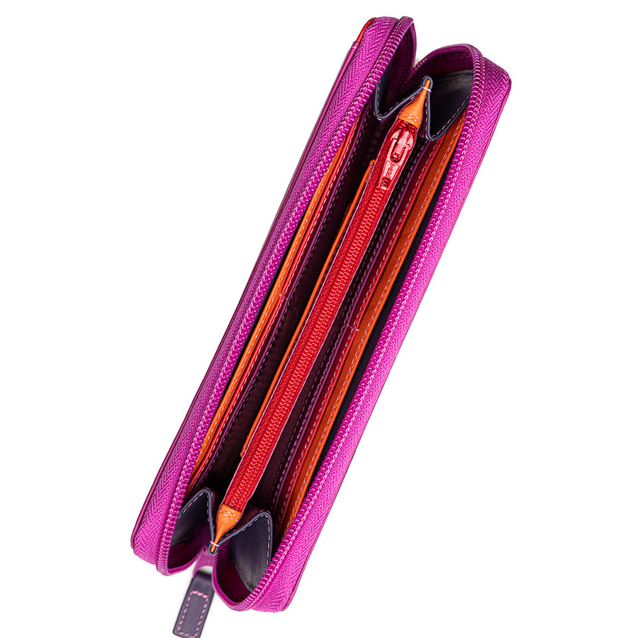 Mywalit portafogli in pelle "Classic" Multicolor 1288.75 SANGRIA MULTI