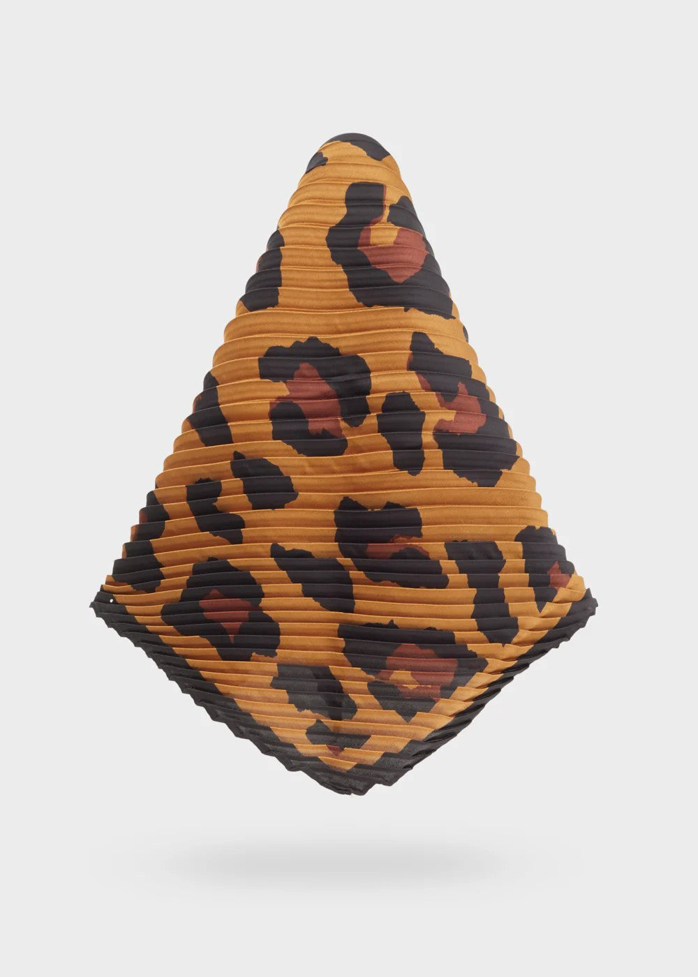 Nalì foulard in poliestere "Leopard" Animalier BOSC0156.MARRONE/NERO
