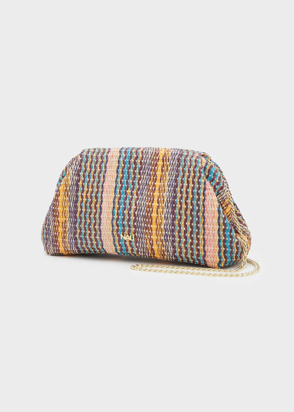Nalì pochette in rafia "Andalu" Multicolor SNPC0004.MULTICOLOR