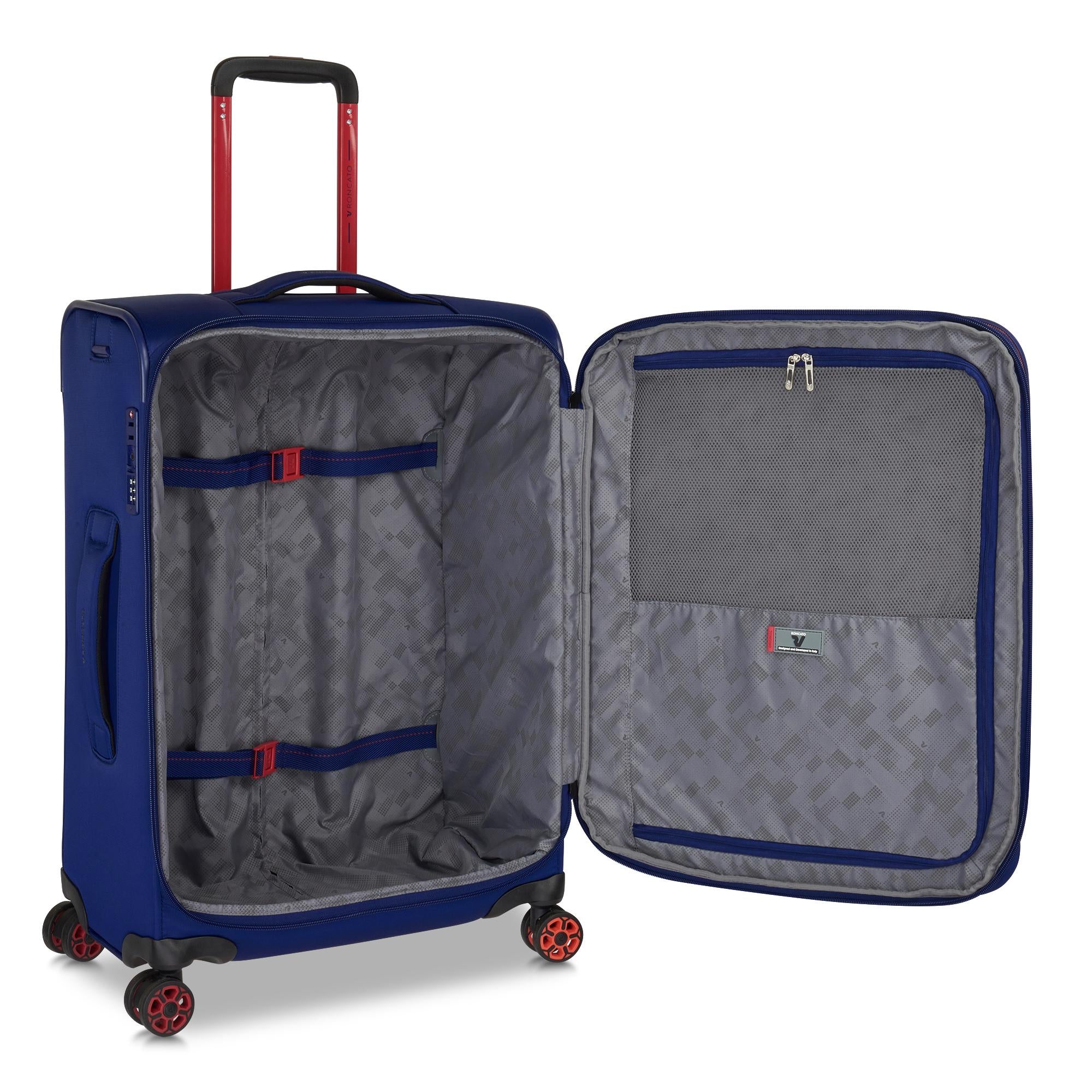 Roncato trolley medio in tessuto "Move" Blu 415352.93 BLU OLTREMARE