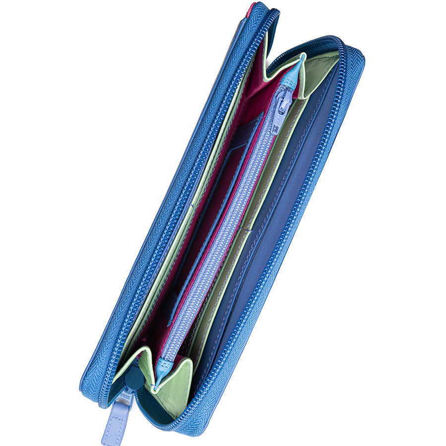 Mywalit portafogli in pelle "Classic" Multicolor 1288.181 VIOLA