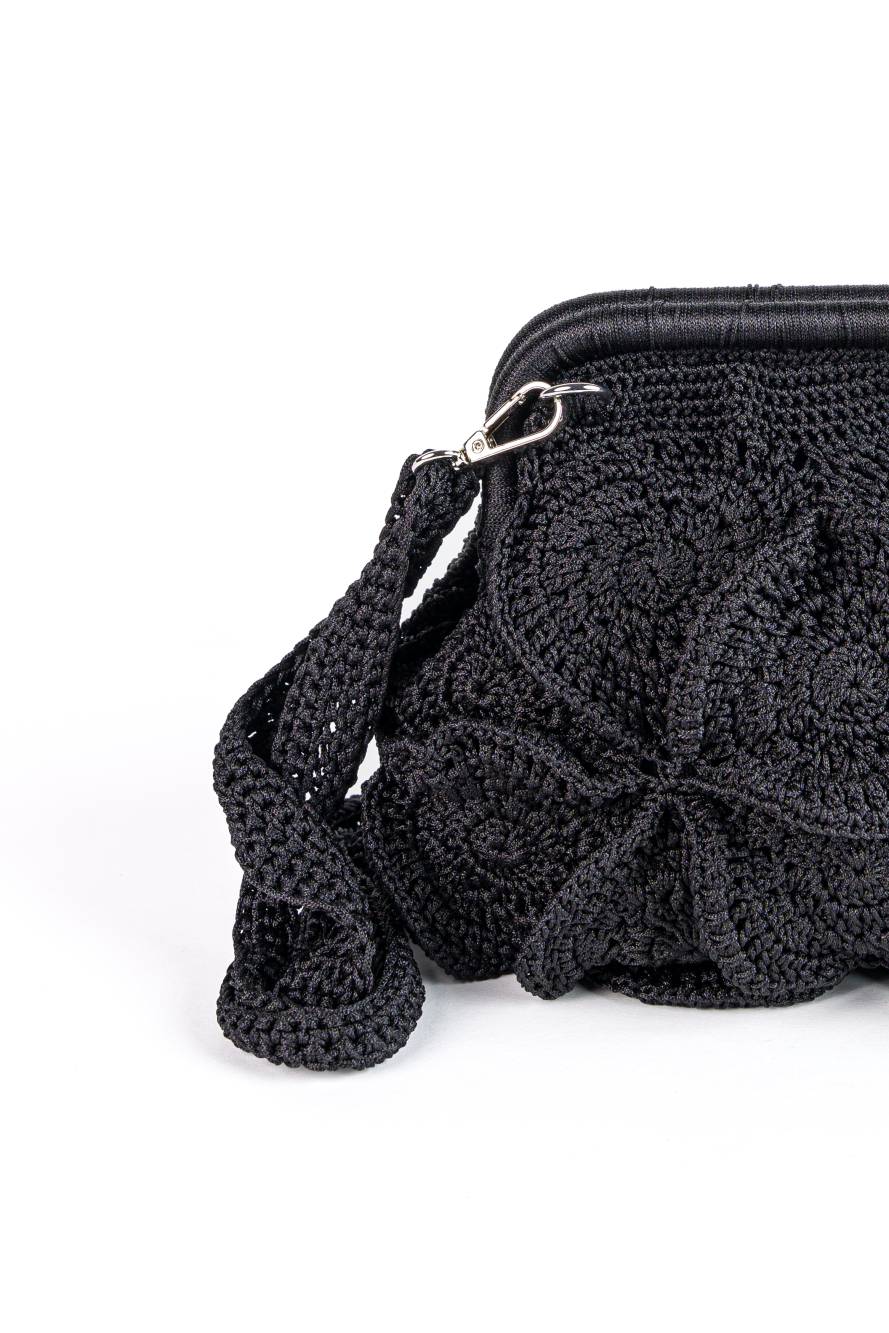 Enrico Versari pochette in tessuto "Vivian" Nero VIVIAN.BLACK