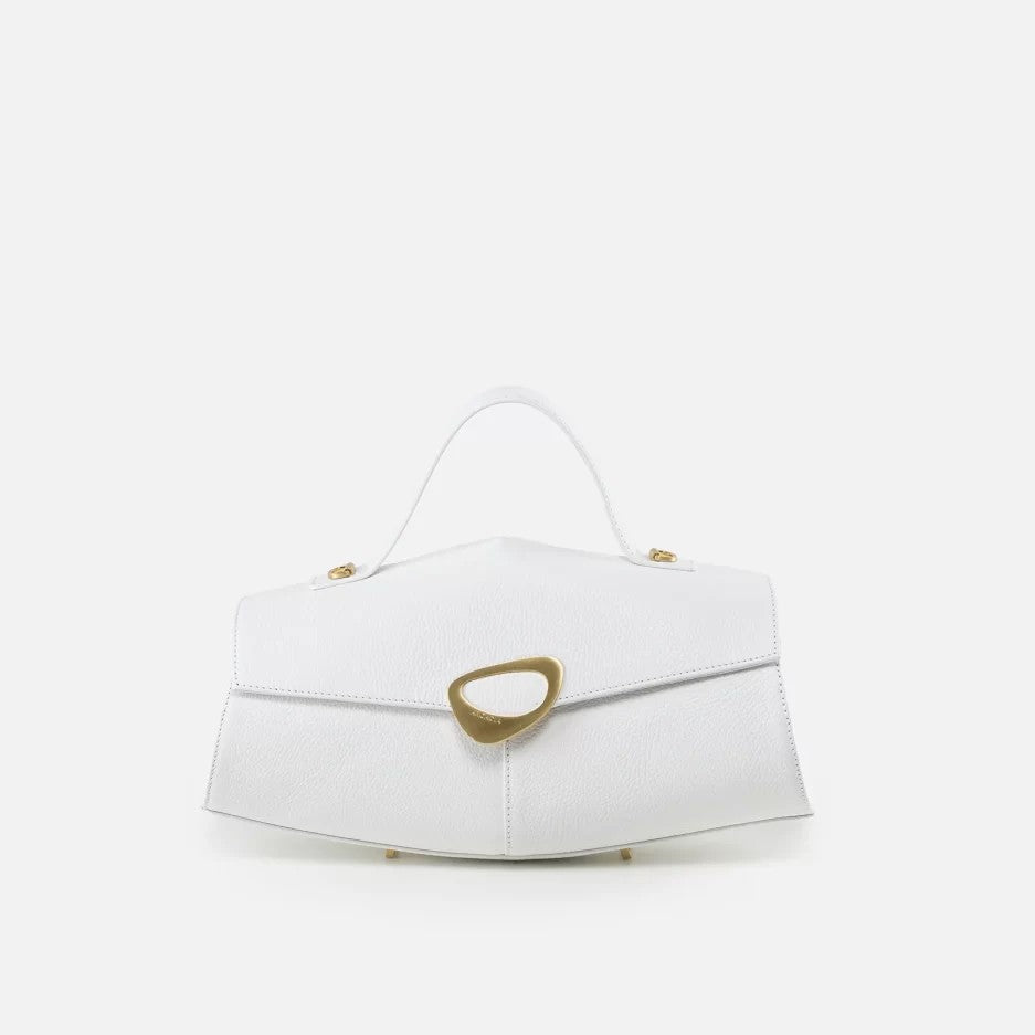 Arcadia borsa a mano in pelle "Calipso" Bianco 4187.BIANCO