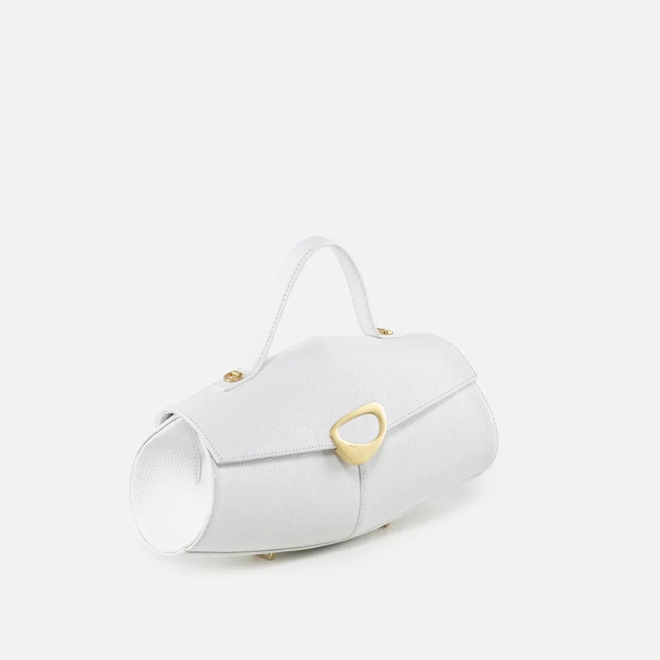 Arcadia borsa a mano in pelle "Calipso" Bianco 4187.BIANCO