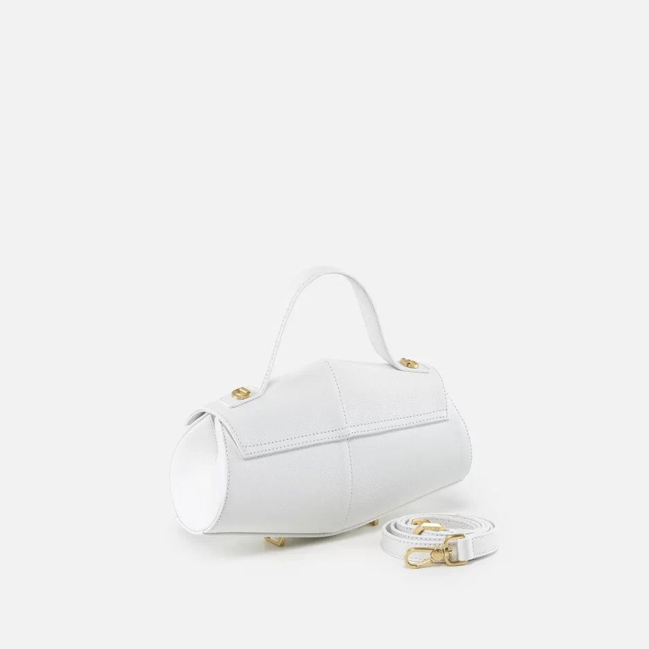 Arcadia borsa a mano in pelle "Calipso" Bianco 4188.BIANCO