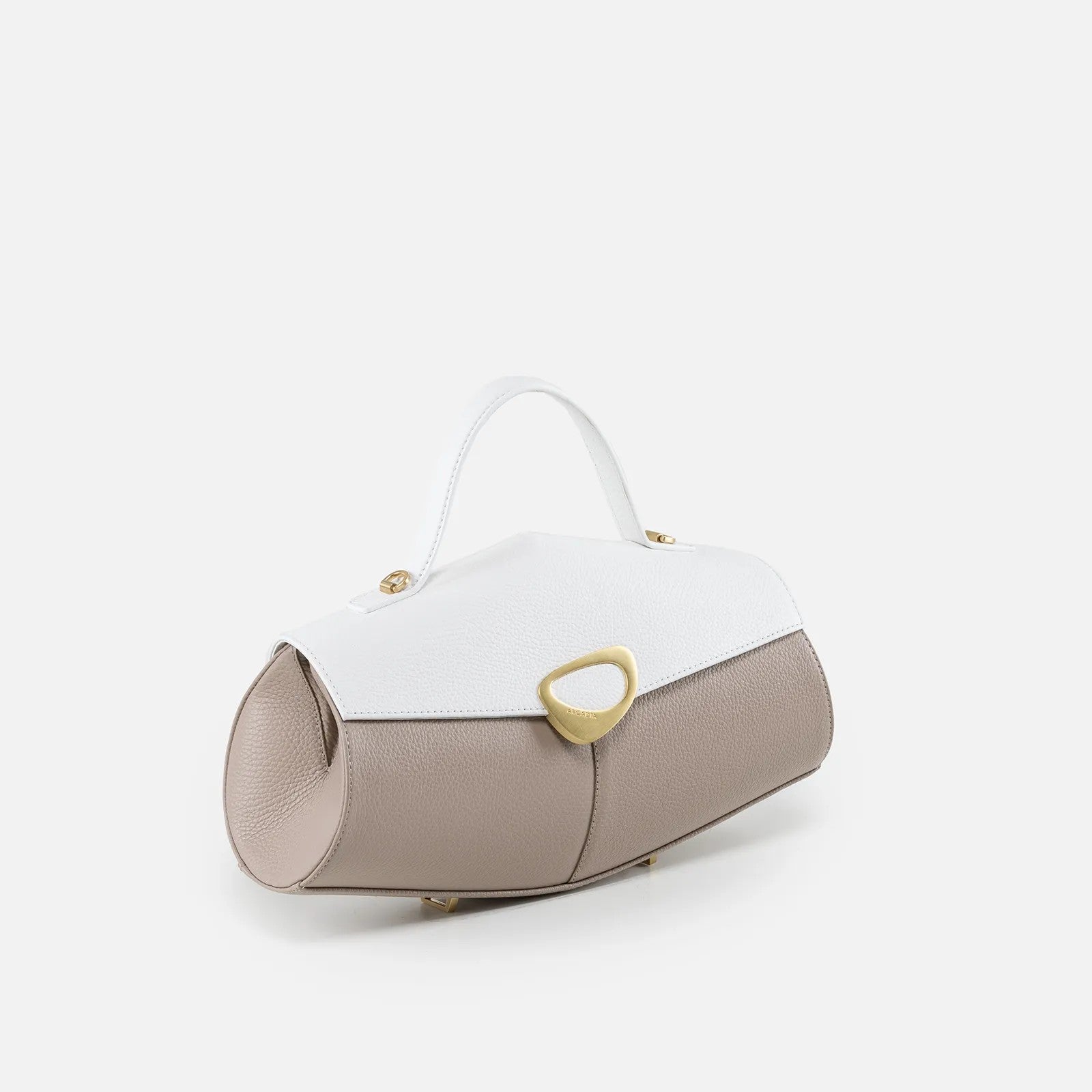 Arcadia borsa a mano in pelle "Calipso" Multicolor 4187 BIC.BIANCO/AVANO