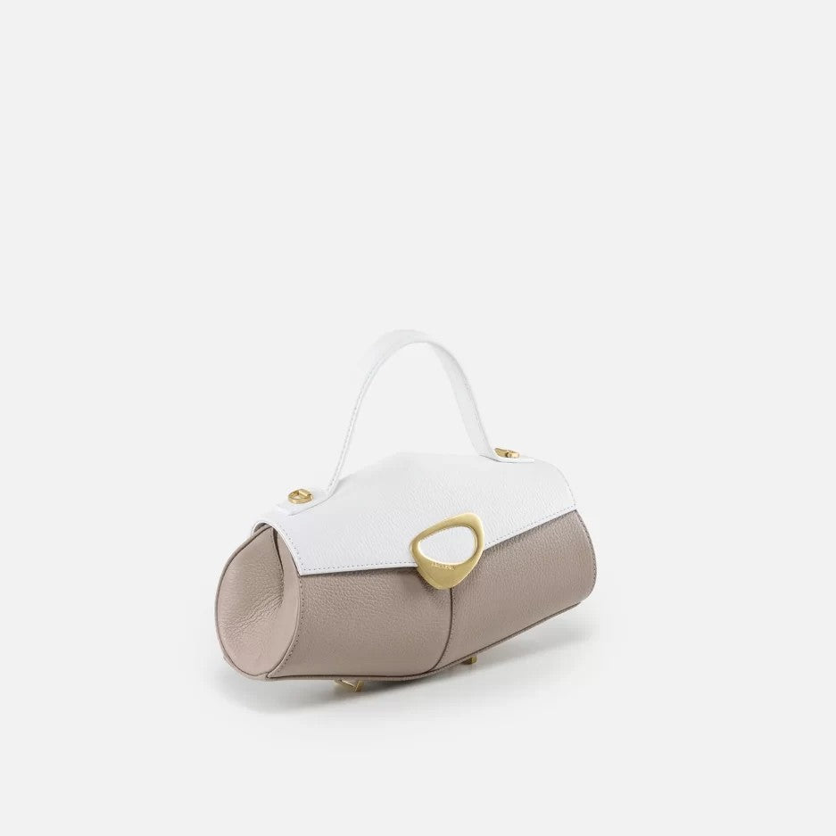 Arcadia borsa a mano in pelle "Calipso" Multicolor 4188 BIC.BIANCO/AVANO