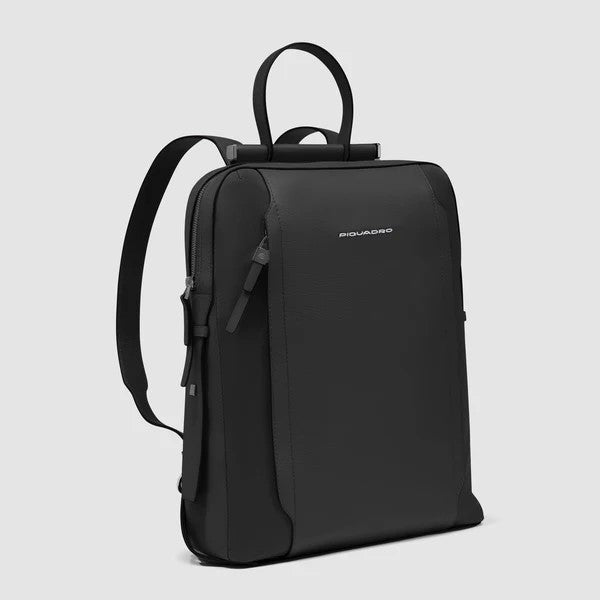 Piquadro zaino in tessuto e pelle "Lyra" Nero CA4576W92T.N