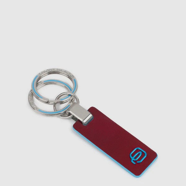 Piquadro portachiavi ciondolo in pelle "Blue Square" Rosso PC3755B2.R