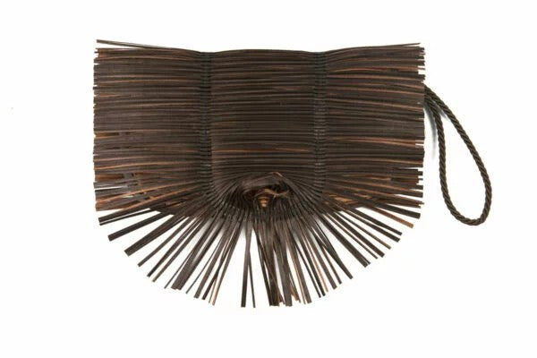 TSOUKALA pochette in tessuto "Clutch" Marrone CLUTCH ME.BROWN