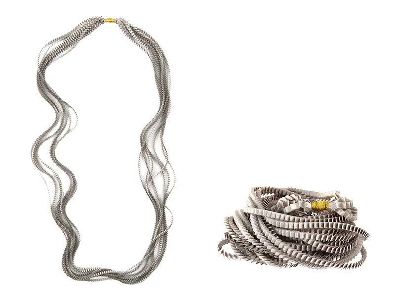 TSOUKALA collana in tessuto "Essilp" Argento ESSILP.KL36