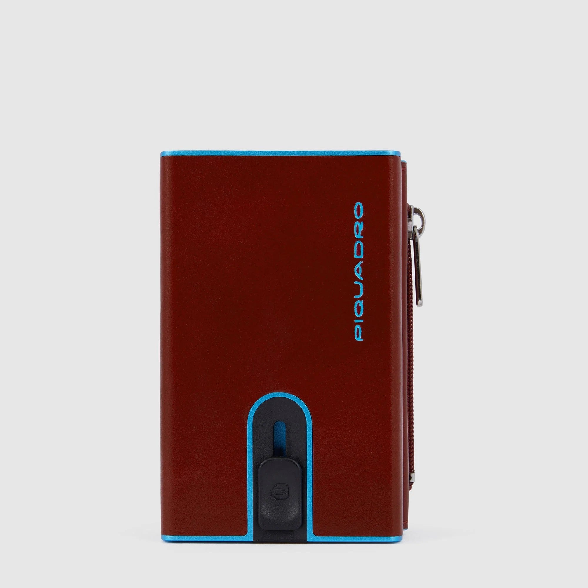 Piquadro porta carte di credito in metallo e pelle "Black Square" Arancione PP5585B2BLR.CU4