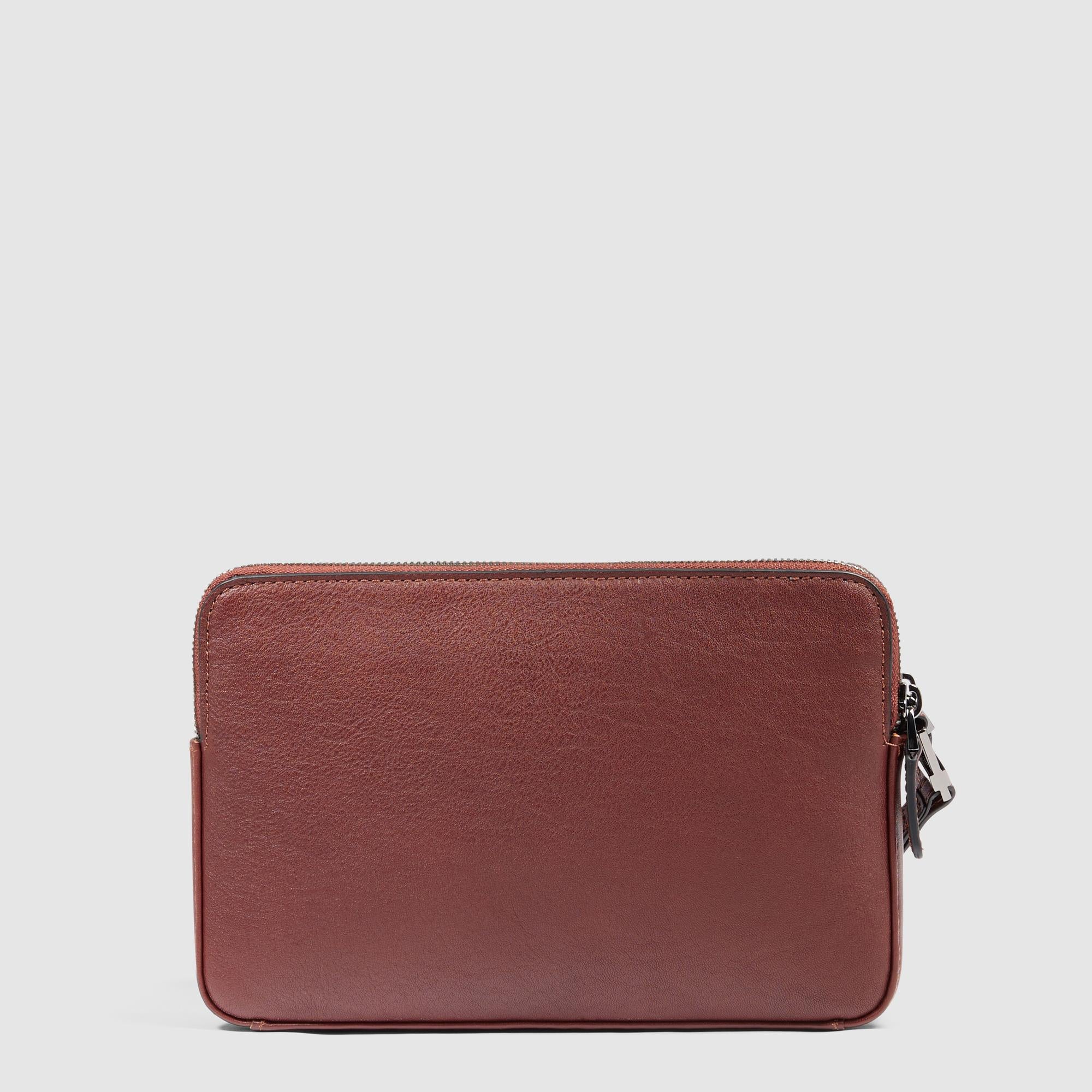 Piquadro pochette in pelle "Black Square" Cuoio AC3944B3R.CU